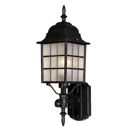 Maxim Lighting North Church 1-Light 6" Wide Black Outdoor Wall Sconce 1050BK
